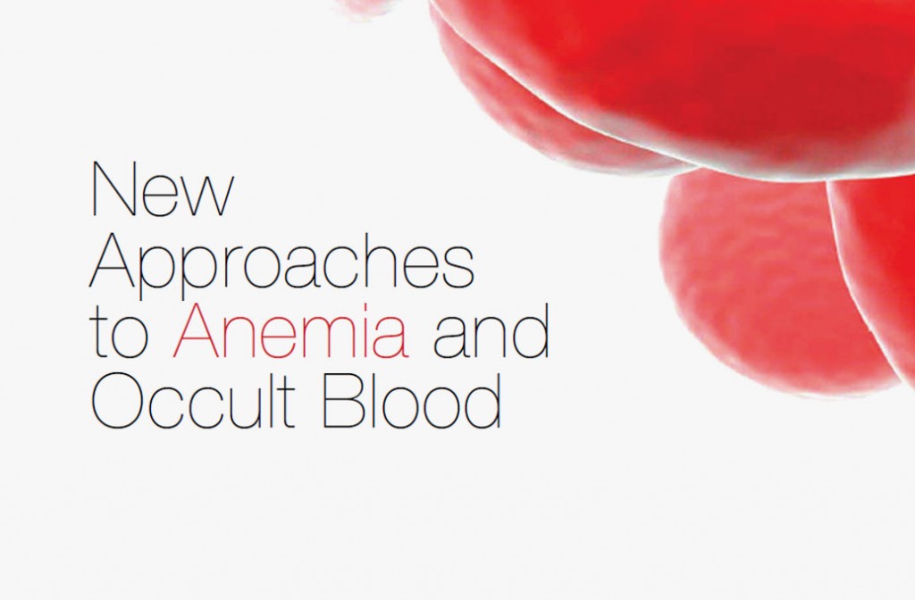 Enlarged image of blood cells